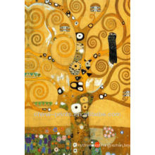 abstract golden tree wall art oil paintings